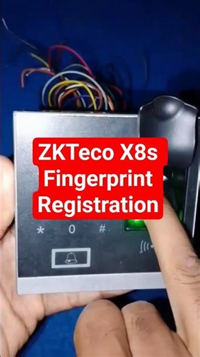 ZKTteco X8s Fingerprint Registration #zkteco #x8s