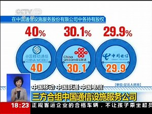 三大电信商合资组建中国通信设施服务公司