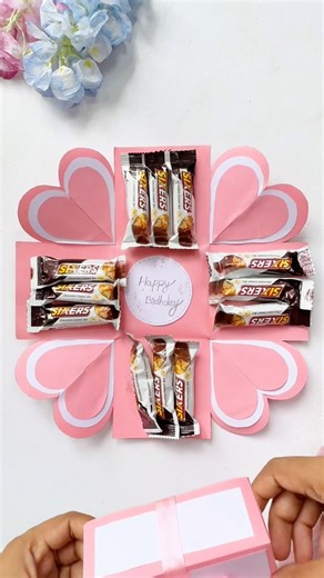 919K views · 9.6K reactions | Chocolate explosion box殺 #birthdaygift #explotiotionbox #chocolatebox #diy #craft | Sompa art and craft | Facebook