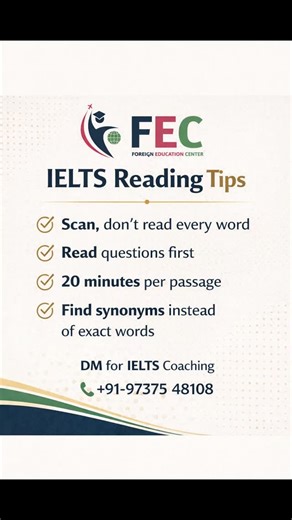 IELTS Reading tips. . .  IELTS Reading is NOT about reading every...