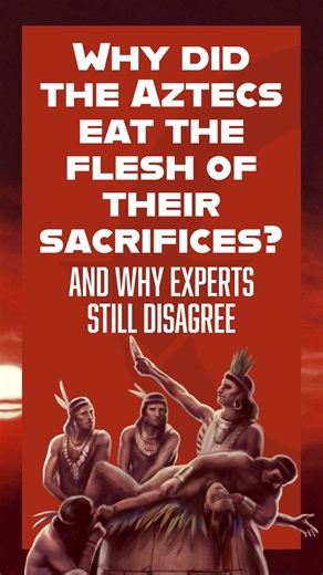 Why did the Aztecs eat their sacrificial victims? #history