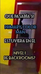 Que pasaría si Primary Color Man estuviera en el nivel 1 de Backrooms? #viral #fyp #backrooms