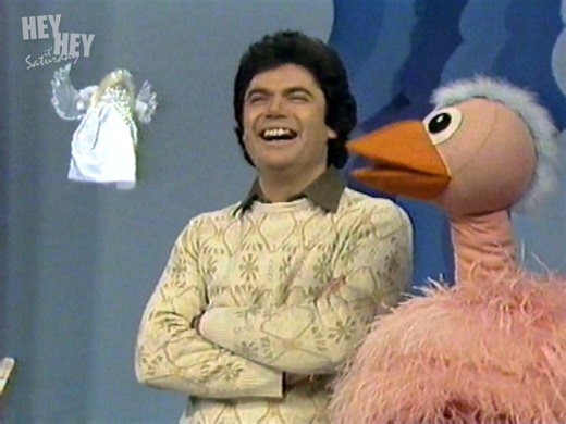 The Angel floats in with a few facts from above — this time, on the world’s longest skid marks. A classic moment from the days when the graphics were grainy, but the laughs were crystal clear. | Hey Hey It's Saturday