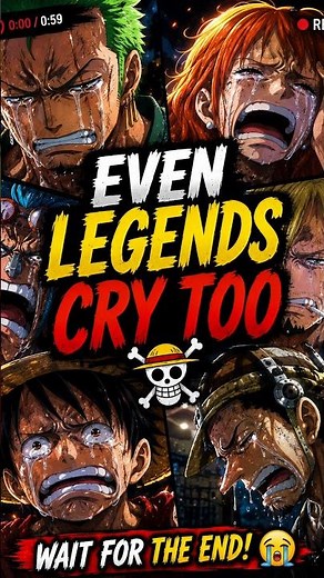 Even Legends Cry Too… 😭💔 | One Piece Emotional Moments #Shorts