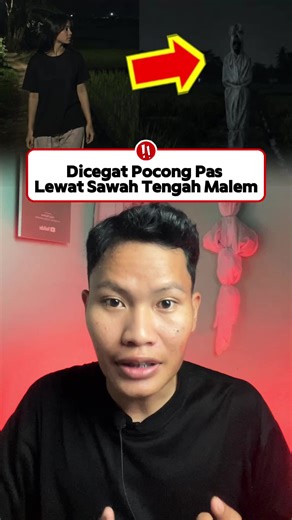 cerita horor “dicegat pocong pas lewat sawah “ dialamin @ruang.yapping #tiktokhoror #misteri #horror #ceritahoror #pocong