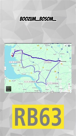 Why is this German train route actually two different train routes?