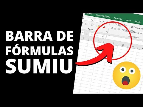 Barra de fórmulas do Excel Sumiu: Como Resolver?