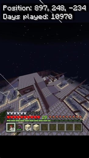 Bedrock Survival Realm Build Progress: more floor section filled #minecraft #survival #bedrock