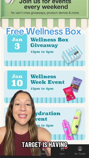 ✨ FREE Wellness Box Giveaway ✨ January 3 | 12–4pm at all stores One per guest • While supplies last 💙 #TikTokCreatorSearchInsightsIncentive #target #targetdeals #jamiesdailydeals