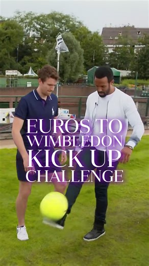 When you’re still buzzing off of the England Euros win, but trying to switch into Wimbledon Tennis mode for the opening day🎾⚽️ Greg James | Craig David