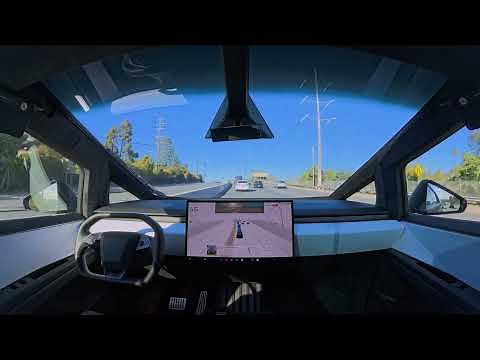 Tesla Cybertruck with Self-Driving 14.2