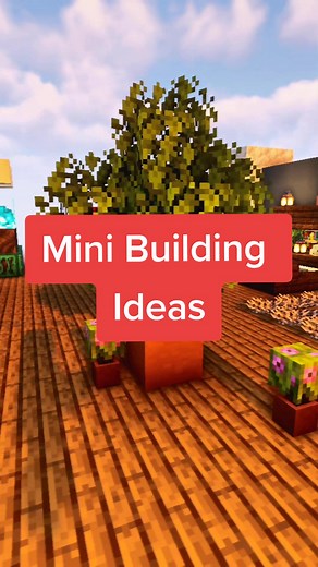 Mini Minecraft Building Ideas for Outdoor Spaces