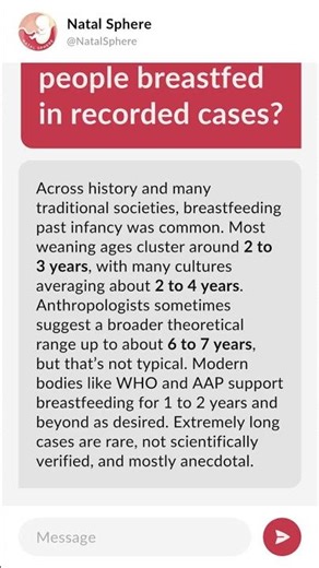 How long have people breastfed in recorded cases?