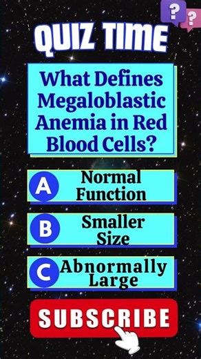 What Defines Megaloblastic Anemia in Red Blood Cells? #redbloodcells #anemia