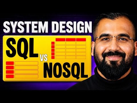 SQL Vs NoSQL Databases in System Design Explained in Hindi | System Design Series