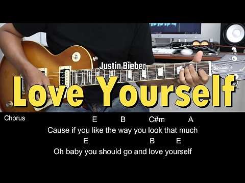 Love Yourself - Justin Bieber | EASY Guitar Tutorial with Chords / Lyrics