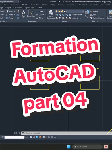 la 4eme Partie de notre formation autocad #sidox #covadis #formation #autocad #topo