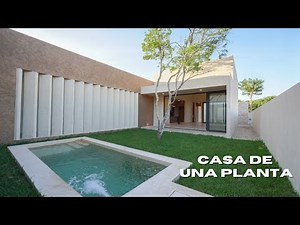 ¡ESPECTACULAR casa de UNA SOLA PLANTA! En venta en la MEJOR ZONA del norte de MÉRIDA