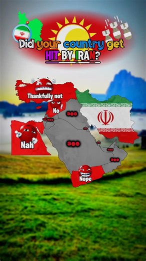 ￼Did your country get hit by Iran 🇺🇸🇮🇱vs🇮🇷 #mapping #viral #geography #iran #war