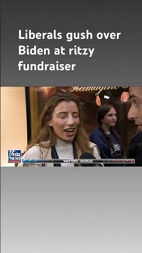 'Jesse Watters Primetime' confronts liberals at Biden's lavish fundraiser #shorts