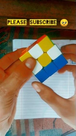 Rubik's cube solve with easy trick ✅#ytshorts #yt #shorts #ytviral #viral #puzzle #cube #how #new ..