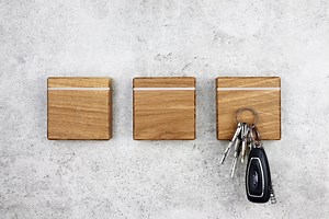Key Rack | Wood | Magnetic - Etsy