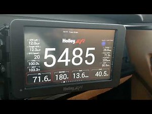 Holley EFI 7" Dash datalog review