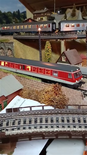 Als die DB noch orange war. Liliput BR614 AC mit Märklin Sound msd3.
