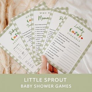 Garden Baby Shower Games Bundle: Little Sprout Theme (digital Download, PDF) - Etsy