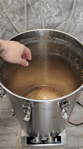 Wheat moonshine. Distilled with grounds on an induction stove. Doesn't stick. #recipes #culinarym...
