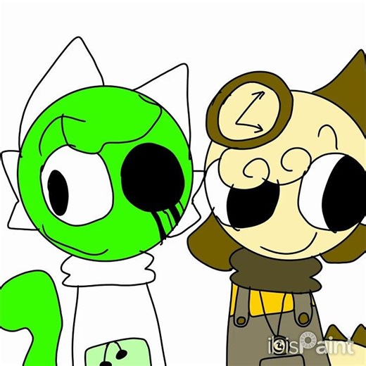 Acid and Broker in Surprise Sprunki (Sorry if Broker's clock is small) Retake #sprunki #art