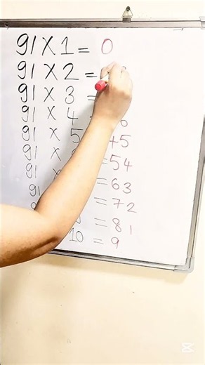 91 Multiplication Table Short Trick | Fast Math Hack ⚡