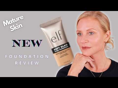Foundation Review: Elf Soft Glam Satin Foundation & Jelly Pop Dew Primer on Mature Skin | Wear Test