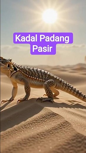 Kadal gurun memiliki kemampuan adaptasi luar biasa #gurun #padangpasir #kadal