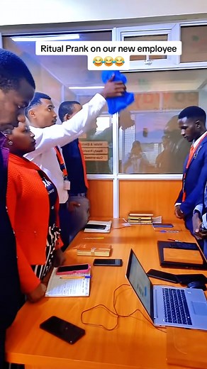 Hilarious Ritual Prank on Our New Employee