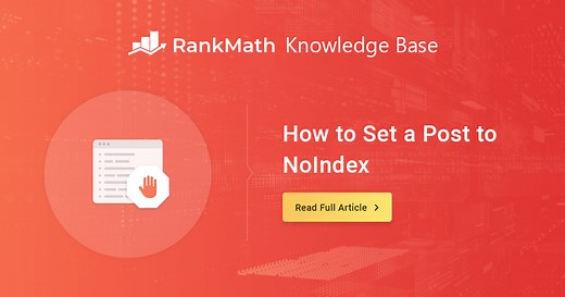 How to Noindex URLs With Rank Math » Rank Math