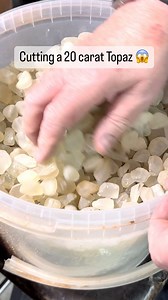 66K views · 2K reactions | Cutting a 20ct Topaz Crystal!!!  This was...