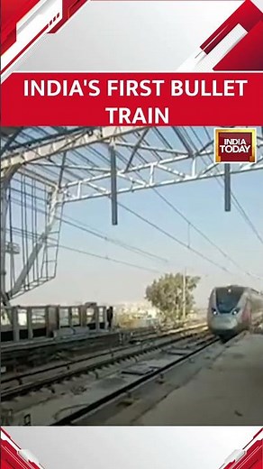 Watch: India’s First High-Speed Train Makes Test Run | India's First Bullet Train