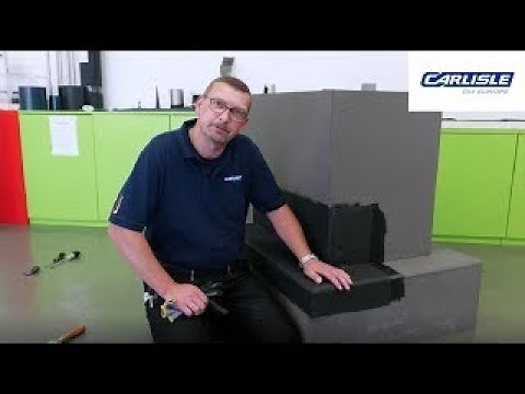 Eckausbildung einer Kellerwand im Übergang zur Bodenplatte mit RESITRIX® | CARLISLE® CM Europe