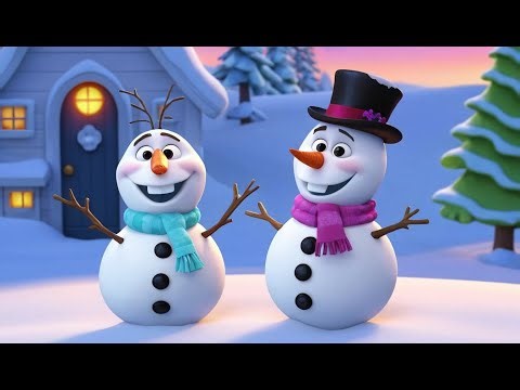 Olaf’s Snowman Dance Party ⛄🎶 | Funny and Fun Kids Nursery Rhyme Animation