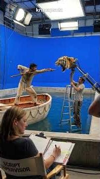 Life of Pi (2012) Behind the Scenes 🐯 CGI vs Reality (Una aventura extraordinaria) #Shorts