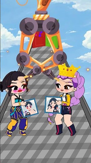 POV Make Up Run Challenge - Rumi vs Zoey, Who Finds True Love #kpopdemonhunters