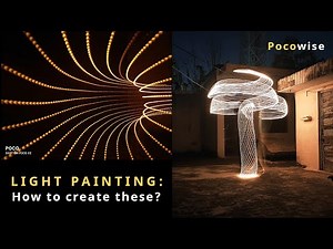 5 Easy and creative Light Painting Ideas to try at home - Long exposure photography | POCO X2