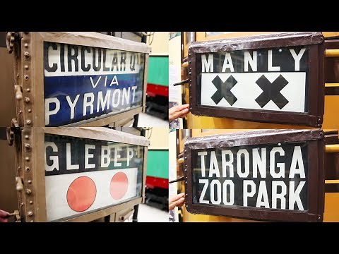 Sydney Tram Destination Rolls - Sydney Tramway Museum