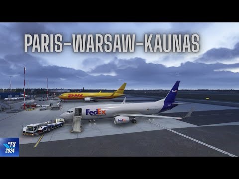 MSFS2024/ 🔴LIVE / REAL WORLD FEDEX OPS / LFPG-EPWA-EYKA / PMDG 737-8