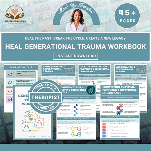 Generational Trauma Healing Workbook, Emotional Safety (printable PDF) - Etsy Australia