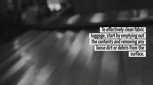 How To Clean Fabric Luggage