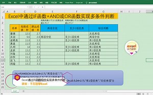 Excel中通过IF函数组合实现多条件判断