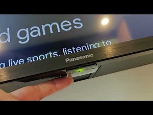 Where is the Power Button & IR Sensor on Panasonic TV (Turn On & Off without Remote)