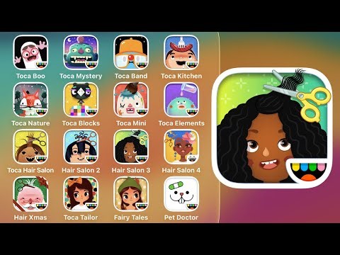 Toca Boca Hair Salon 3 - Latest New Game Update - iOS/iPaOS Walkthrough, Gameplay Review